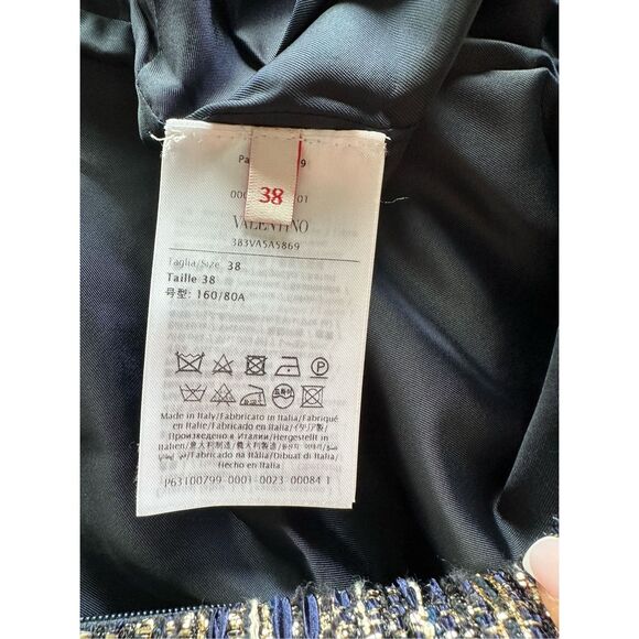 NWT Valentino Garavani Tweed Party Mini Dress with Pockets Size US 2 $5000 - Picture 12 of 12